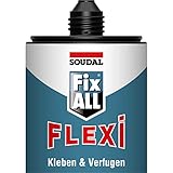 Soudal Fix All Flexi, Universalkleber, 470 g, schwarz, mit Clipdüse